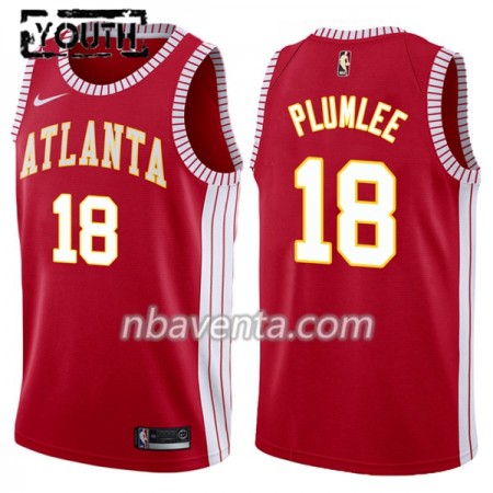 Camiseta Niños Atlanta Hawks Miles Plumlee 16 Nike Classic Edition Swingman